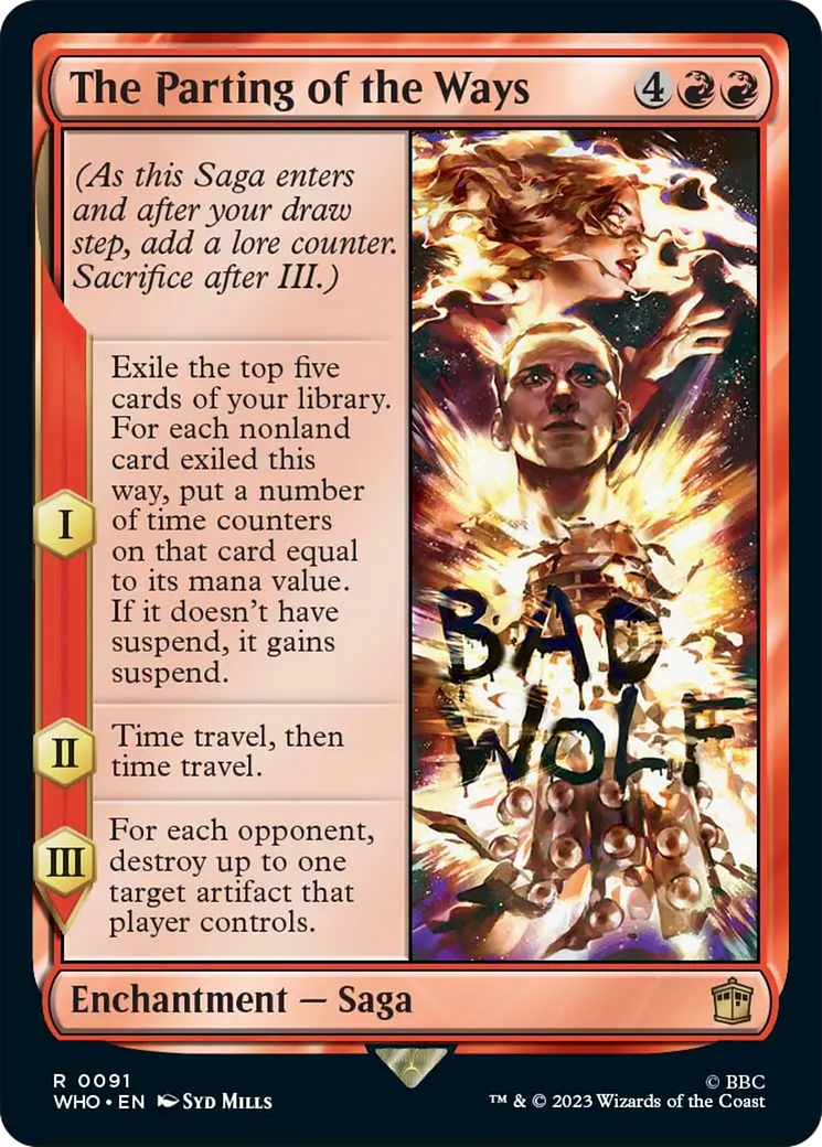 The Parting of the Ways [Doctor Who] | Jomio and Rueliete's Cards and Comics
