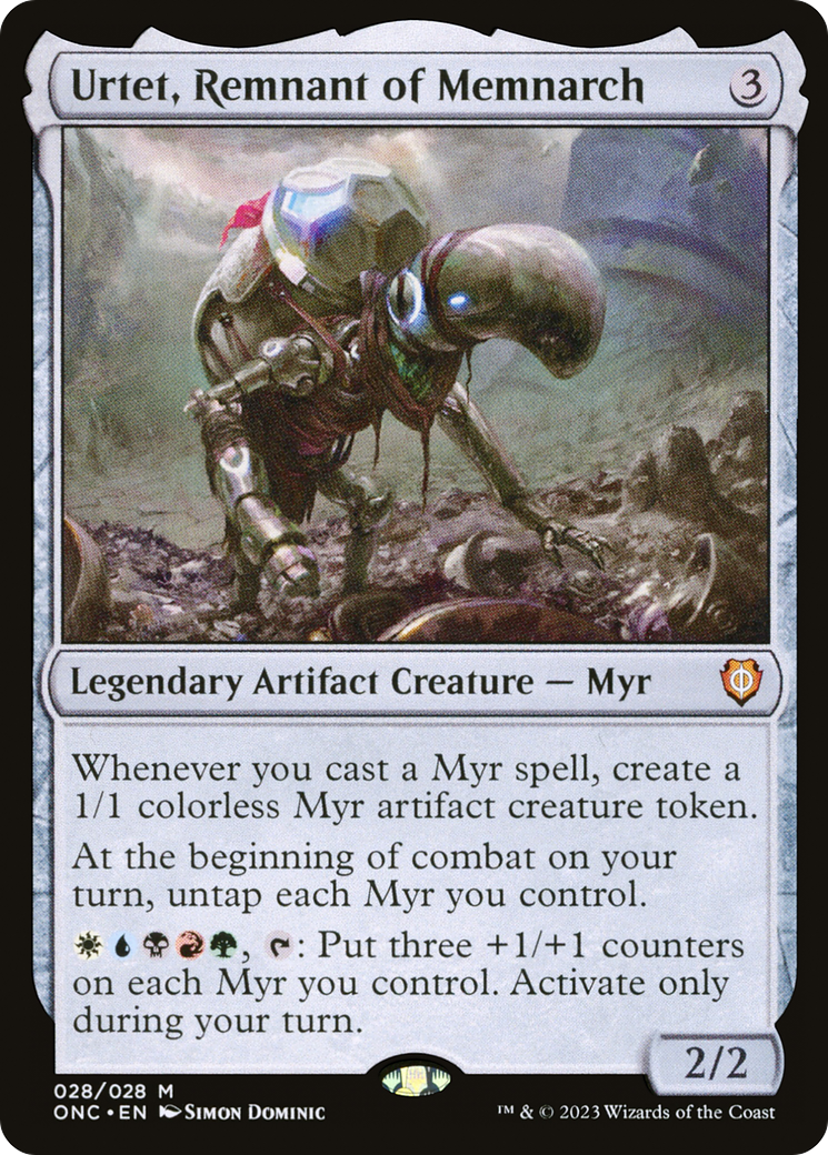 Urtet, Remnant of Memnarch [Phyrexia: All Will Be One Commander] | Jomio and Rueliete's Cards and Comics