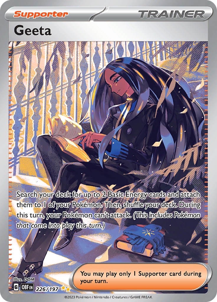 Geeta (226/197) [Scarlet & Violet: Obsidian Flames] | Jomio and Rueliete's Cards and Comics