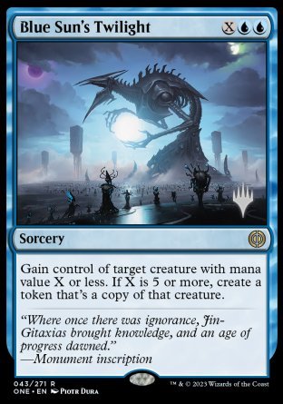 Blue Sun's Twilight (Promo Pack) [Phyrexia: All Will Be One Promos] | Jomio and Rueliete's Cards and Comics