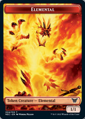 Elemental // Spirit (009) Double-Sided Token [Kamigawa: Neon Dynasty Commander Tokens] | Jomio and Rueliete's Cards and Comics