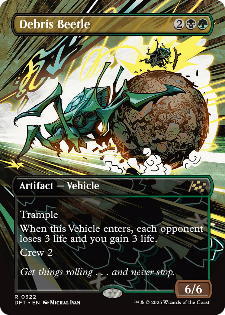 Debris Beetle (Borderless) [Aetherdrift] | Jomio and Rueliete's Cards and Comics