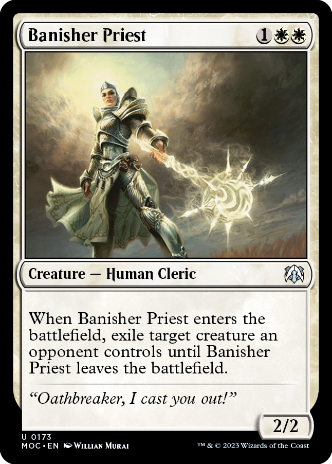 Banisher Priest [March of the Machine Commander] | Jomio and Rueliete's Cards and Comics