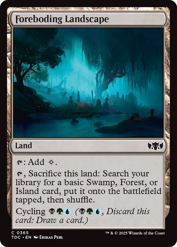 Foreboding Landscape [Tarkir: Dragonstorm Commander] | Jomio and Rueliete's Cards and Comics