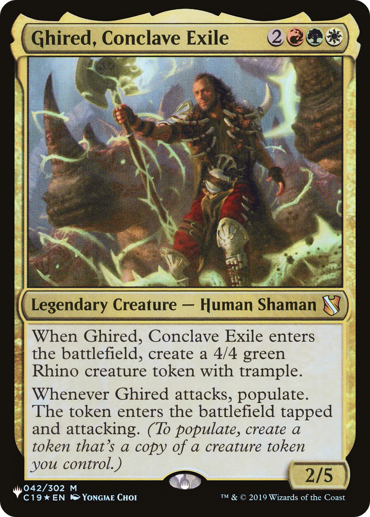 Ghired, Conclave Exile [The List] | Jomio and Rueliete's Cards and Comics