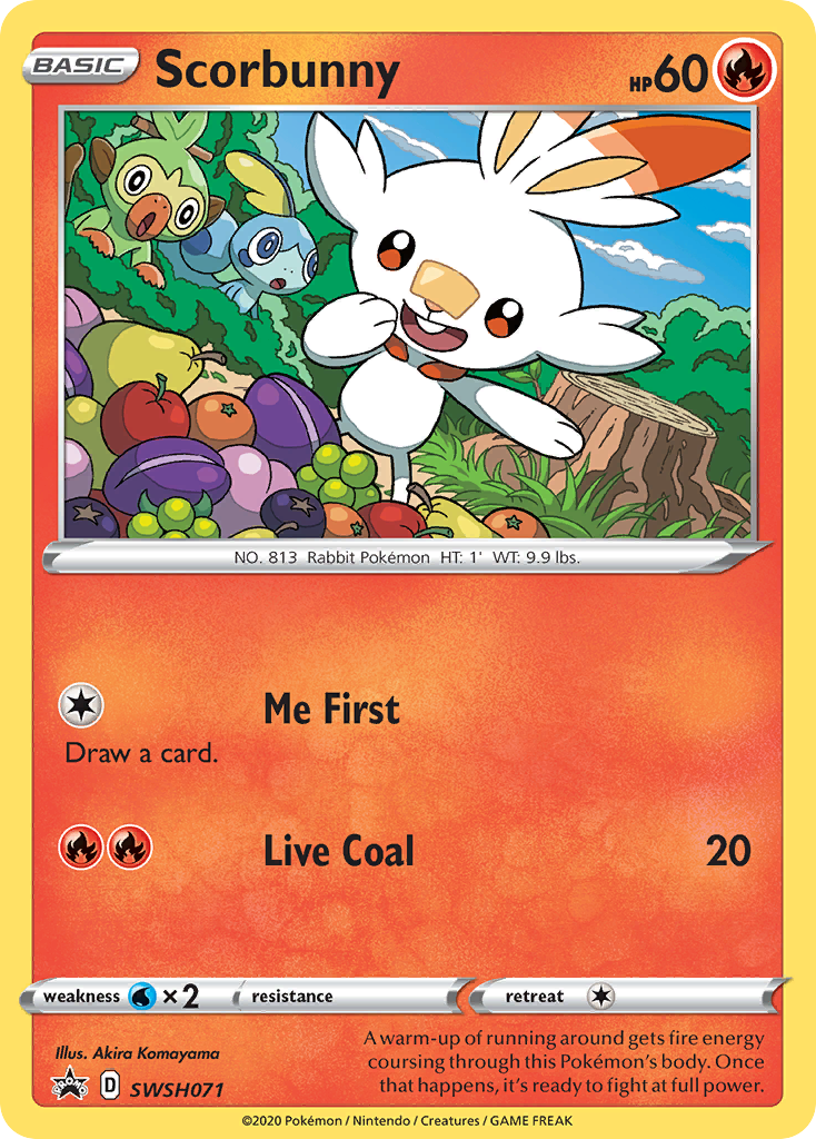 Scorbunny (SWSH071) [Sword & Shield: Black Star Promos] | Jomio and Rueliete's Cards and Comics
