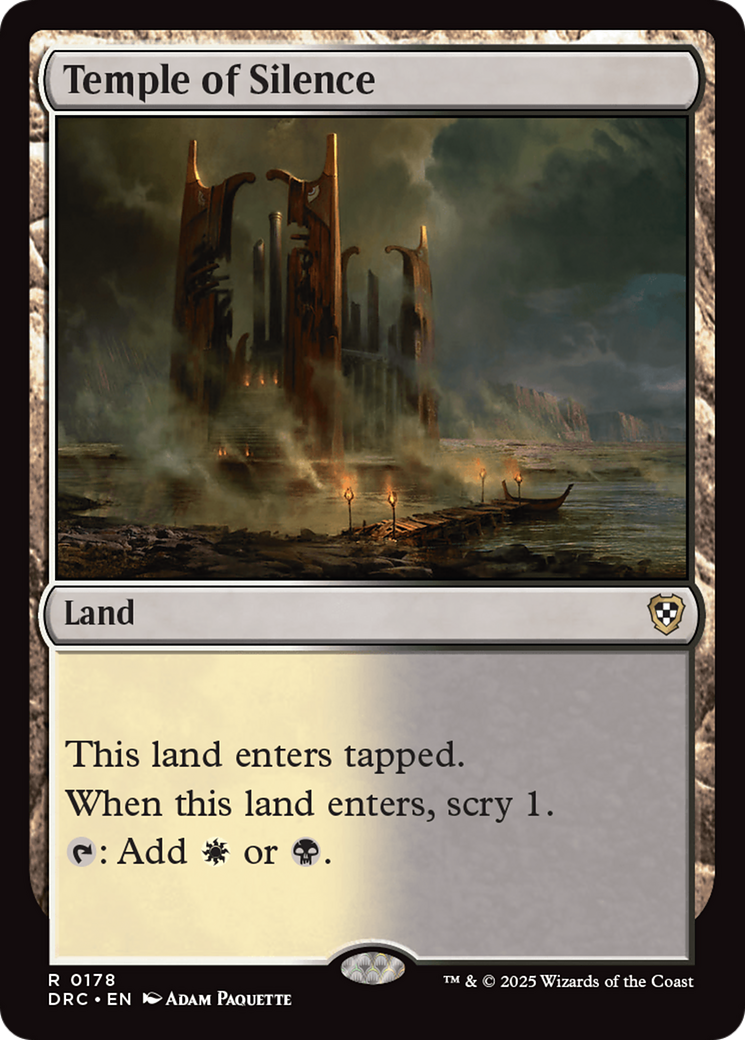 Temple of Silence [Aetherdrift Commander] | Jomio and Rueliete's Cards and Comics