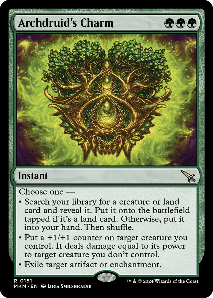 Archdruid's Charm [Murders at Karlov Manor] | Jomio and Rueliete's Cards and Comics