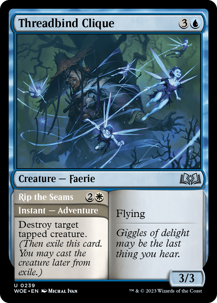 Threadbind Clique // Rip the Seams [Wilds of Eldraine] | Jomio and Rueliete's Cards and Comics