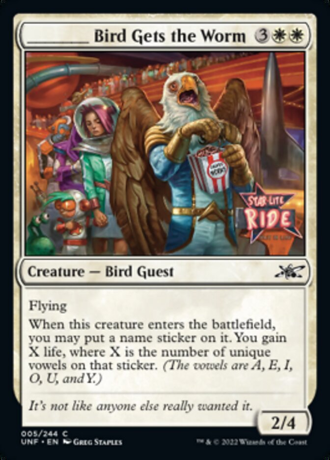_____ Bird Gets the Worm [Unfinity] | Jomio and Rueliete's Cards and Comics
