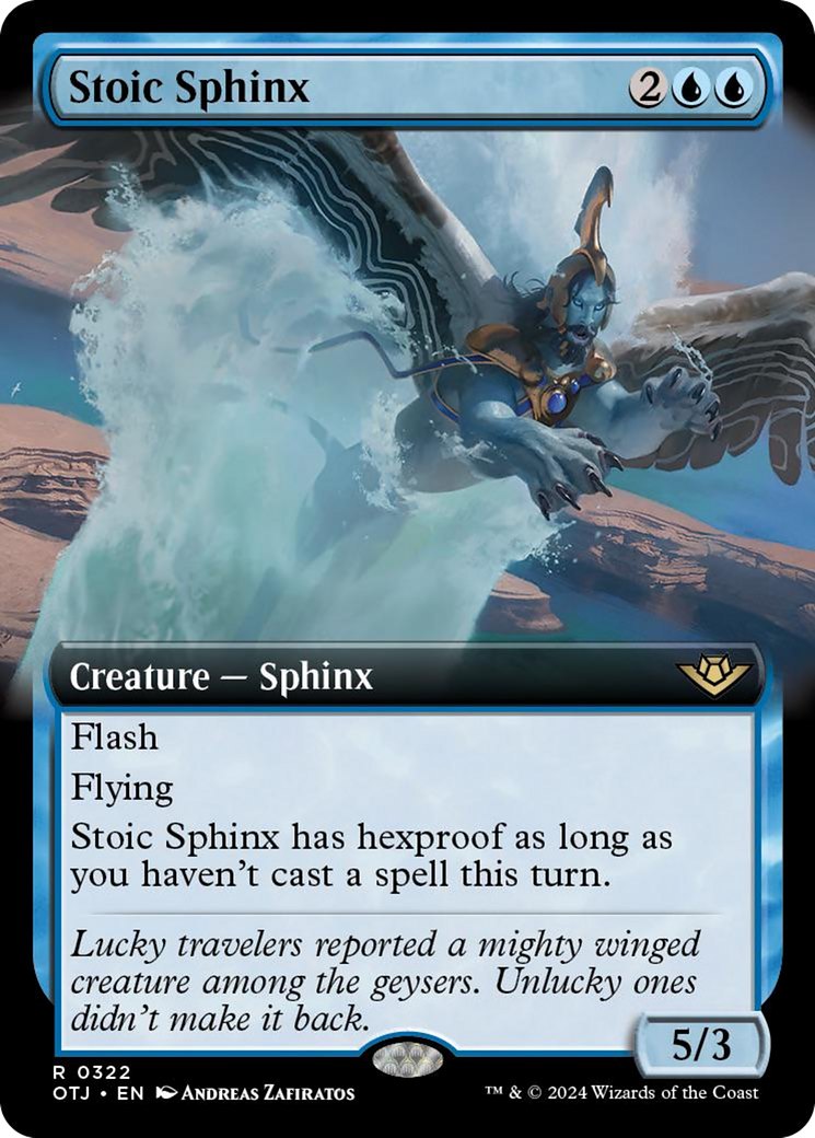 Stoic Sphinx (Extended Art) [Outlaws of Thunder Junction] | Jomio and Rueliete's Cards and Comics