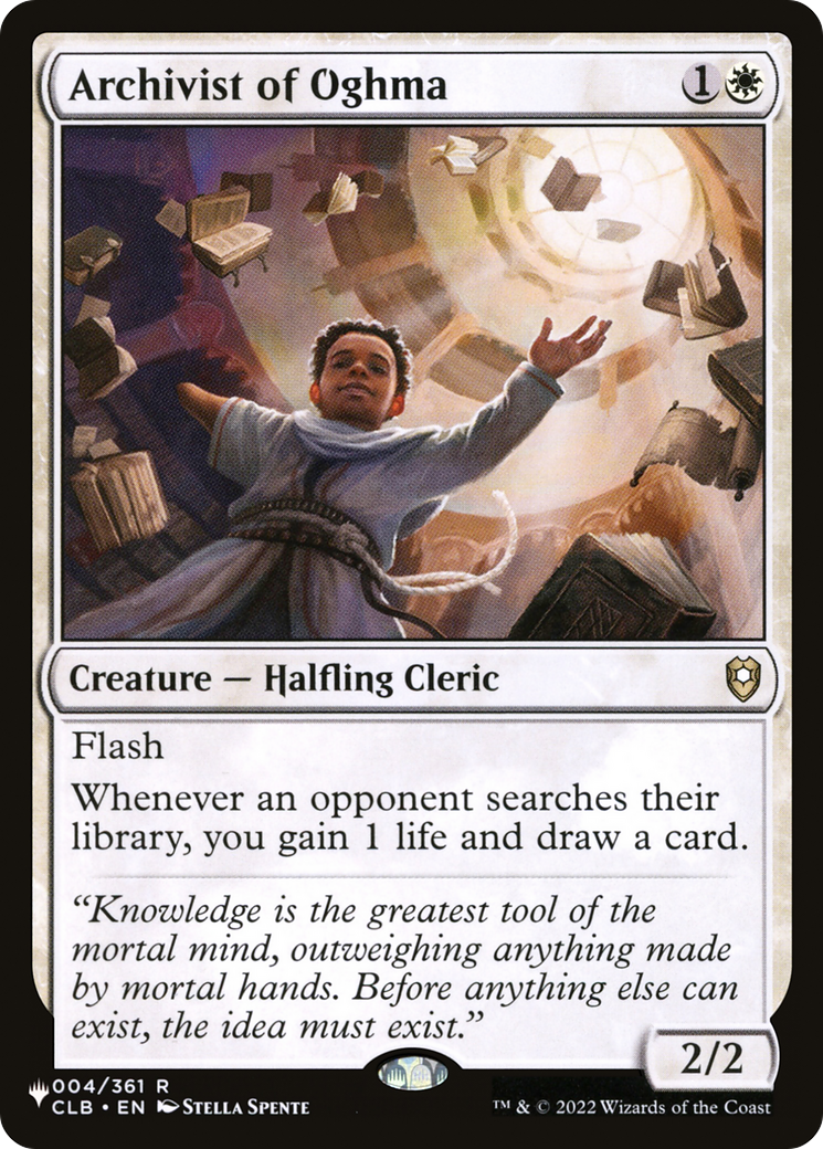Archivist of Oghma [The List] | Jomio and Rueliete's Cards and Comics
