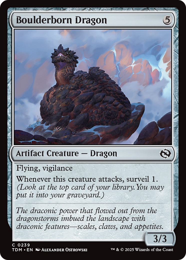Boulderborn Dragon [Tarkir: Dragonstorm] | Jomio and Rueliete's Cards and Comics