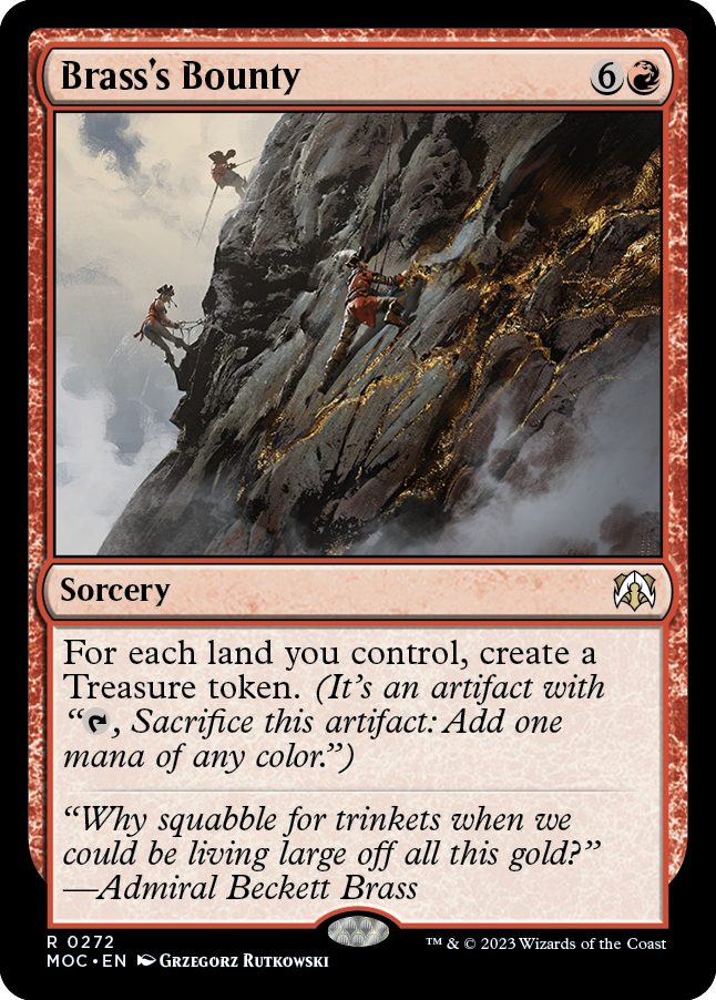 Brass's Bounty [March of the Machine Commander] | Jomio and Rueliete's Cards and Comics