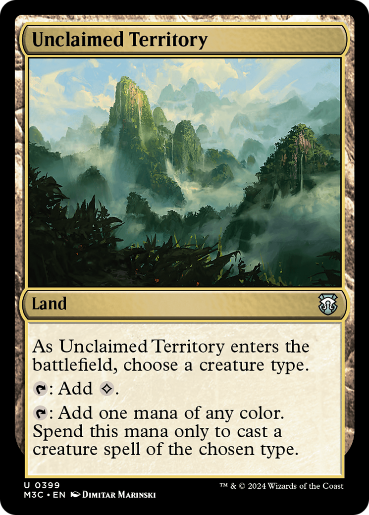 Unclaimed Territory (Ripple Foil) [Modern Horizons 3 Commander] | Jomio and Rueliete's Cards and Comics