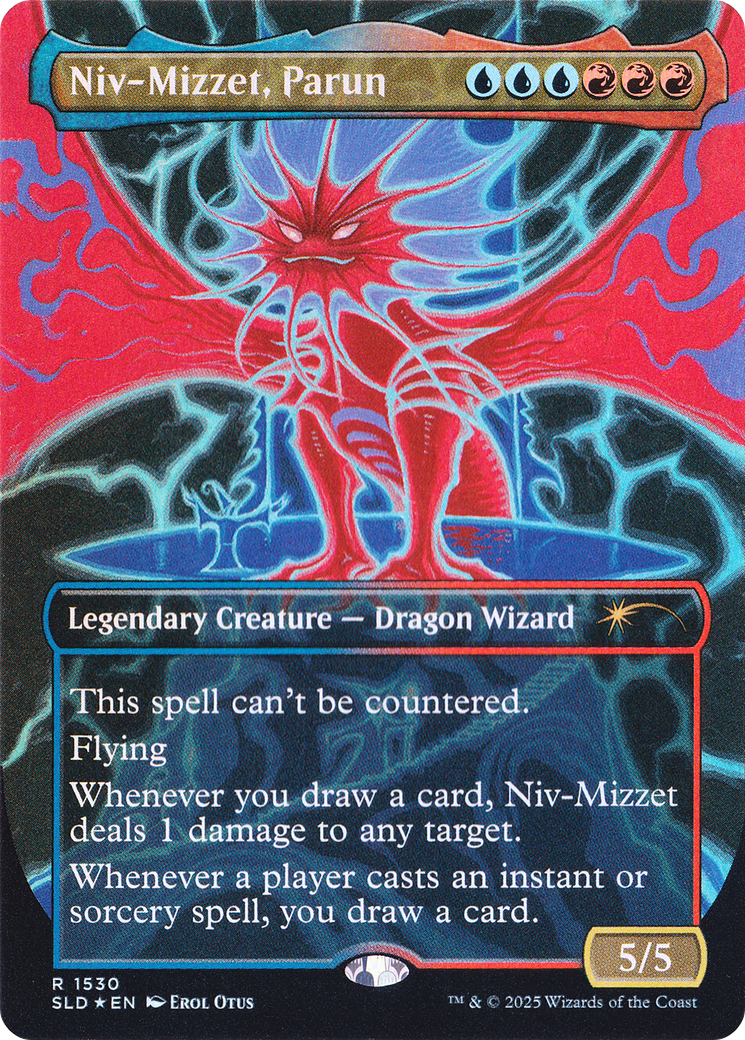Niv-Mizzet, Parun (Rainbow Foil) [Secret Lair Drop Series] | Jomio and Rueliete's Cards and Comics