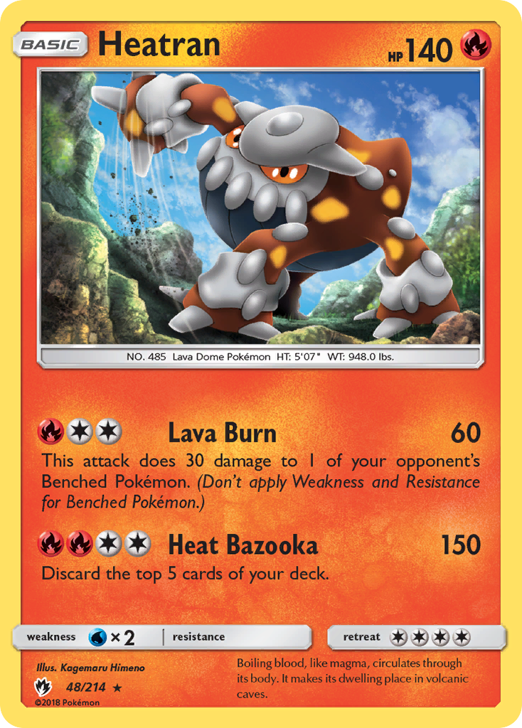 Heatran (48/214) [Sun & Moon: Lost Thunder] | Jomio and Rueliete's Cards and Comics