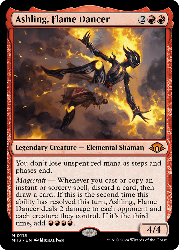 Ashling, Flame Dancer [Modern Horizons 3] | Jomio and Rueliete's Cards and Comics