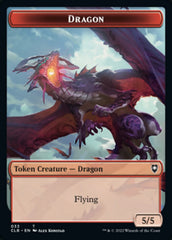 Gold // Dragon Double-Sided Token [Commander Legends: Battle for Baldur's Gate Tokens] | Jomio and Rueliete's Cards and Comics