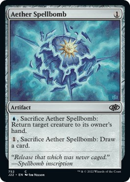 Aether Spellbomb [Jumpstart 2022] | Jomio and Rueliete's Cards and Comics