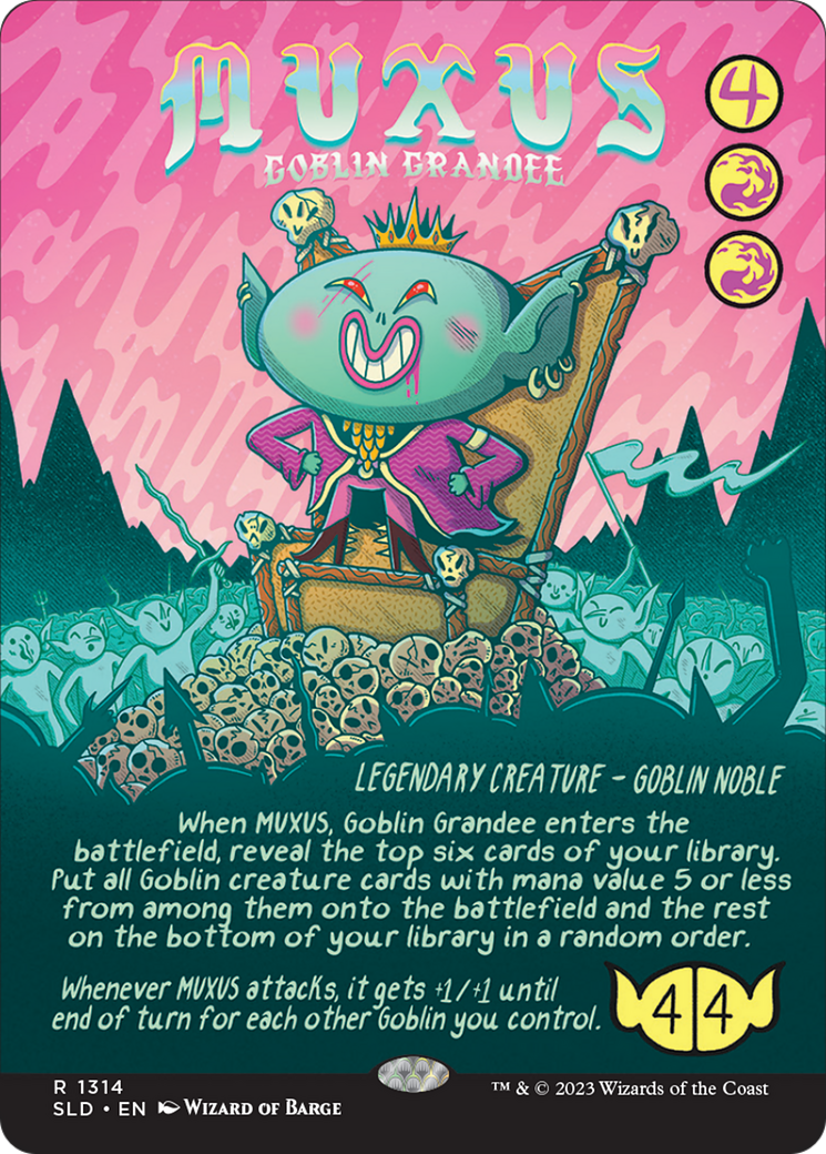 Muxus, Goblin Grandee (Rainbow Foil) [Secret Lair Drop Series] | Jomio and Rueliete's Cards and Comics