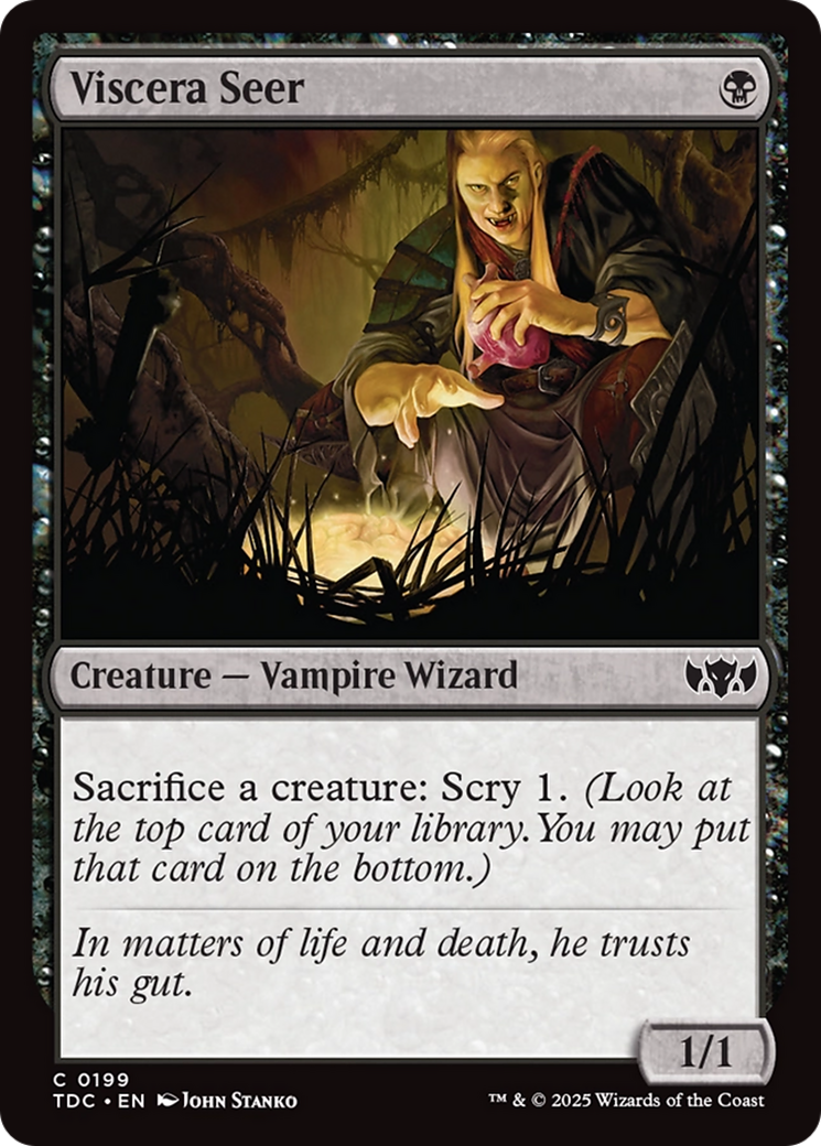 Viscera Seer [Tarkir: Dragonstorm Commander] | Jomio and Rueliete's Cards and Comics