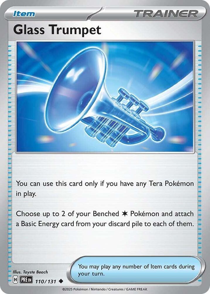 Glass Trumpet (110/131) [Scarlet & Violet: Prismatic Evolutions] | Jomio and Rueliete's Cards and Comics