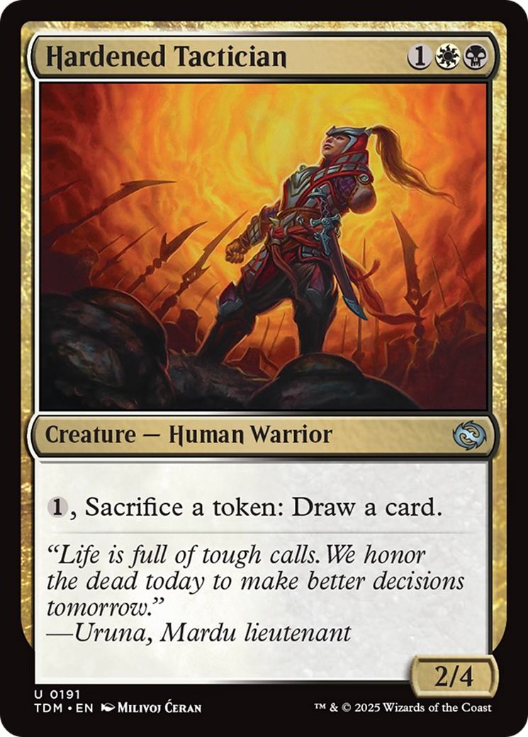 Hardened Tactician [Tarkir: Dragonstorm] | Jomio and Rueliete's Cards and Comics