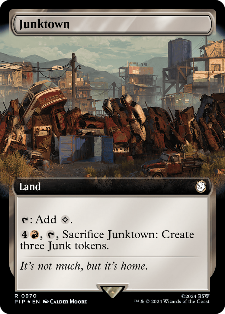Junktown (Extended Art) (Surge Foil) [Fallout] | Jomio and Rueliete's Cards and Comics