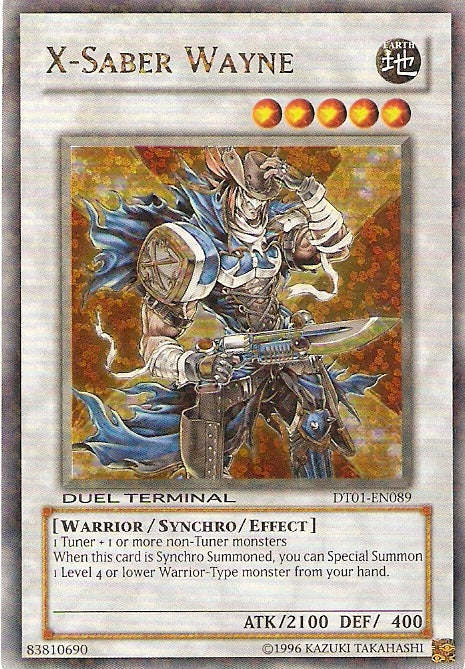 X-Saber Wayne [DT01-EN089] Ultra Rare | Jomio and Rueliete's Cards and Comics