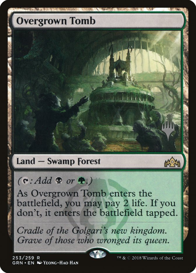 Overgrown Tomb (Promo Pack) [Guilds of Ravnica Promos] | Jomio and Rueliete's Cards and Comics