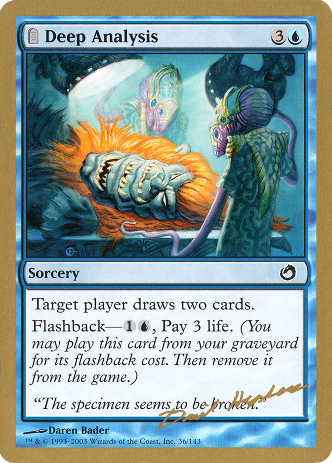 Deep Analysis (Dave Humpherys) [World Championship Decks 2003] | Jomio and Rueliete's Cards and Comics