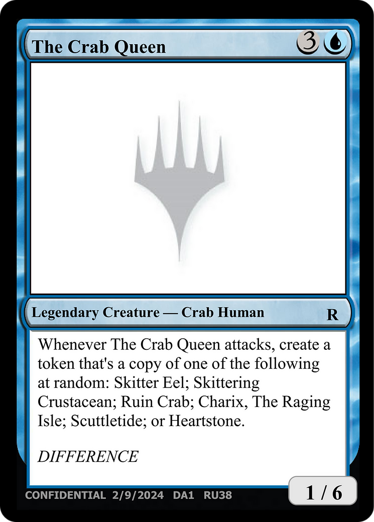 The Crab Queen [Mystery Booster 2 Playtest Cards] | Jomio and Rueliete's Cards and Comics