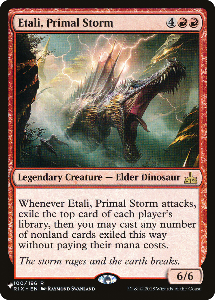Etali, Primal Storm [The List] | Jomio and Rueliete's Cards and Comics