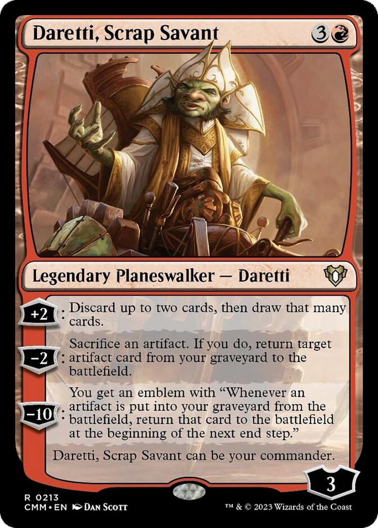 Daretti, Scrap Savant [Commander Masters] | Jomio and Rueliete's Cards and Comics