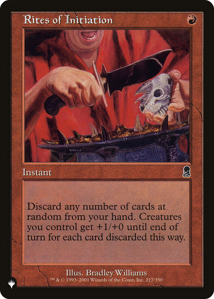 Rites of Initiation [The List] | Jomio and Rueliete's Cards and Comics