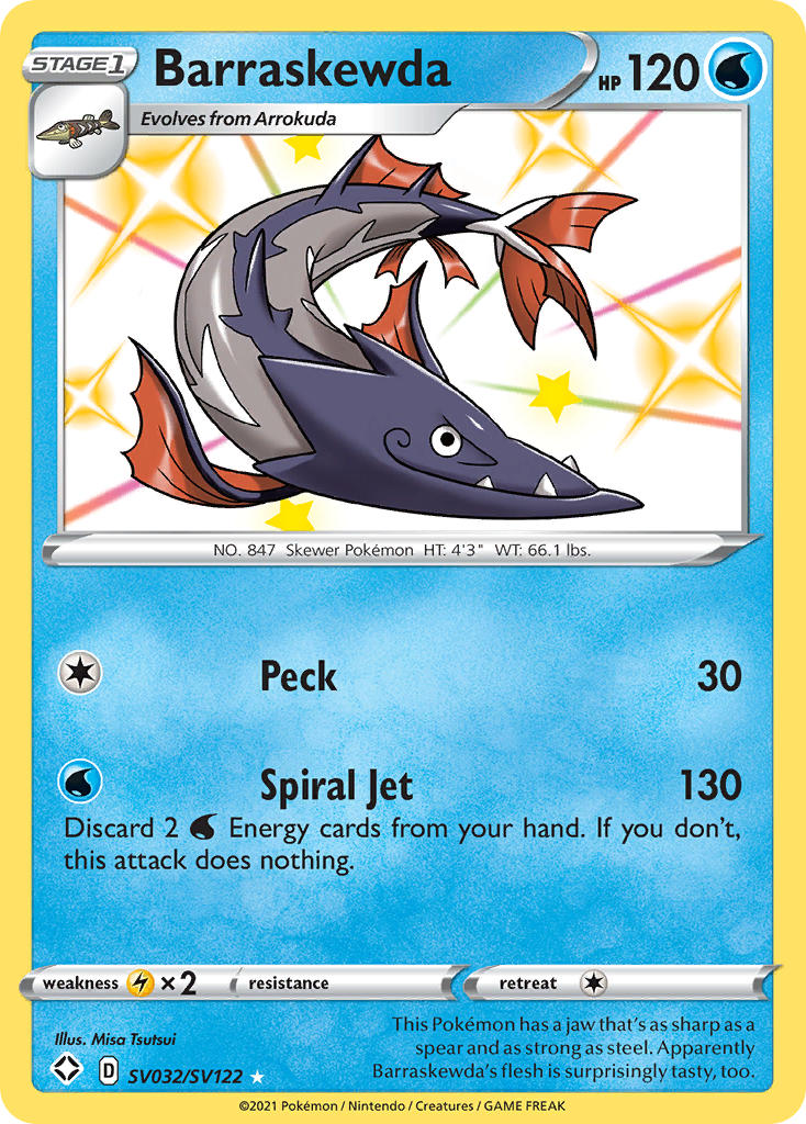 Barraskewda (SV032/SV122) [Sword & Shield: Shining Fates] | Jomio and Rueliete's Cards and Comics