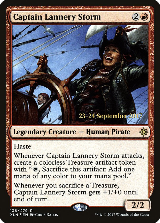 Captain Lannery Storm [Ixalan Prerelease Promos] | Jomio and Rueliete's Cards and Comics
