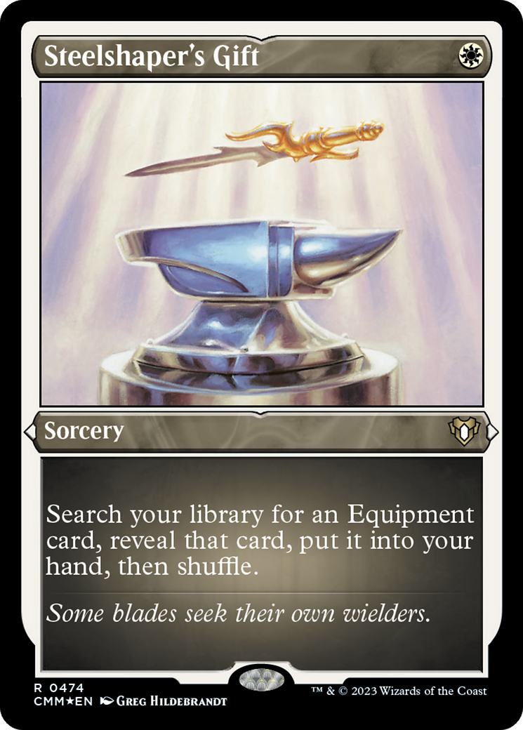 Steelshaper's Gift (Foil Etched) [Commander Masters] | Jomio and Rueliete's Cards and Comics