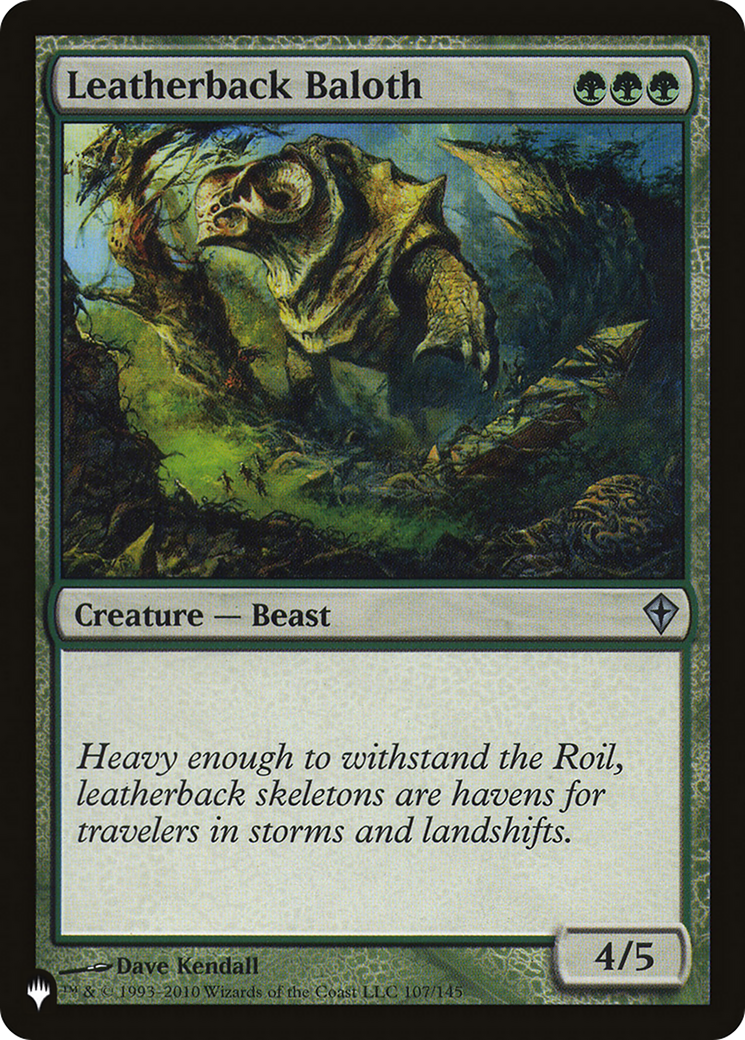 Leatherback Baloth [The List] | Jomio and Rueliete's Cards and Comics