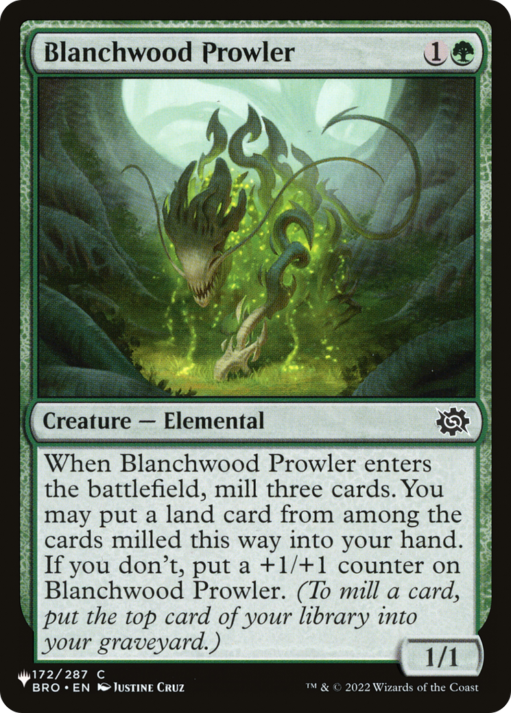 Blanchwood Prowler [The List] | Jomio and Rueliete's Cards and Comics