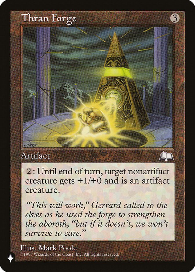 Thran Forge [The List] | Jomio and Rueliete's Cards and Comics