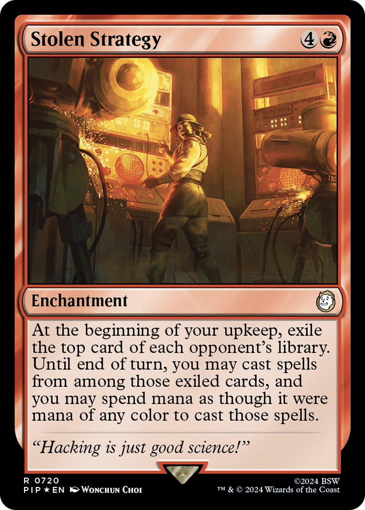 Stolen Strategy (Surge Foil) [Fallout] | Jomio and Rueliete's Cards and Comics
