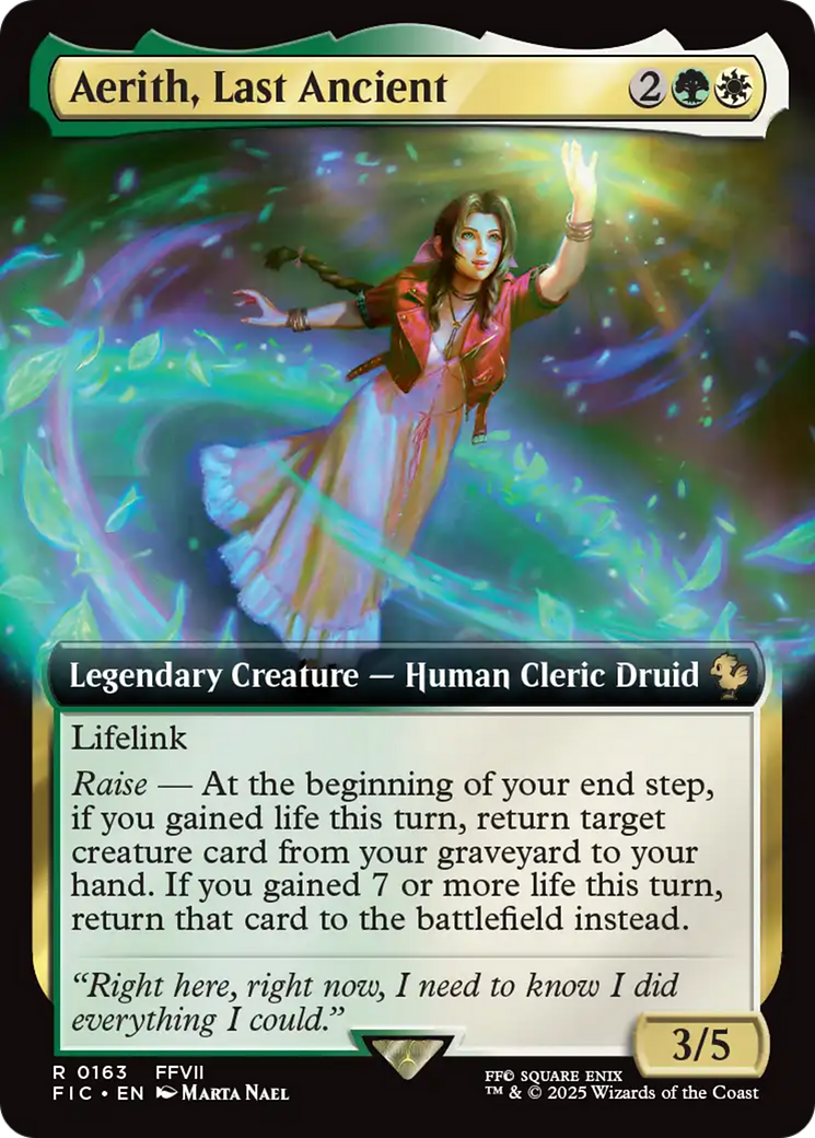 Aerith, Last Ancient (Extended Art) [FINAL FANTASY Commander] | Jomio and Rueliete's Cards and Comics