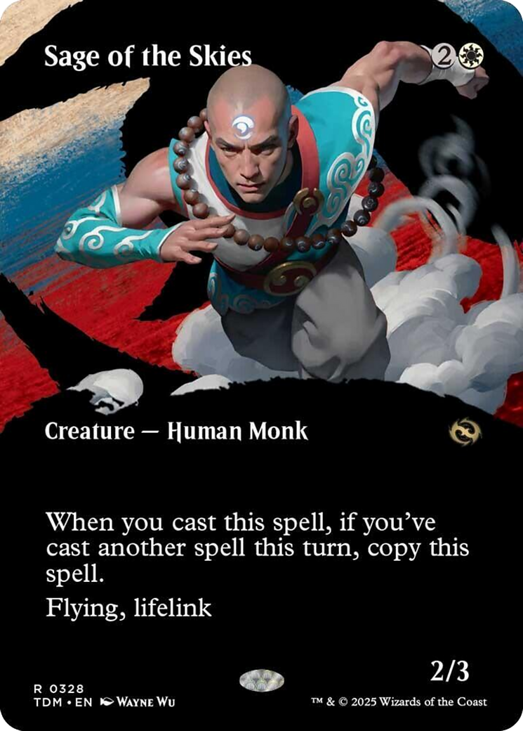 Sage of the Skies (Borderless) [Tarkir: Dragonstorm] | Jomio and Rueliete's Cards and Comics