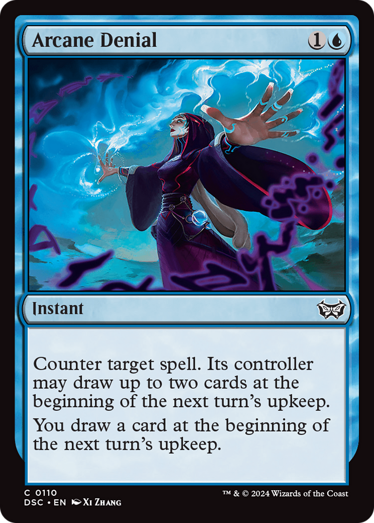 Arcane Denial [Duskmourn: House of Horror Commander] | Jomio and Rueliete's Cards and Comics