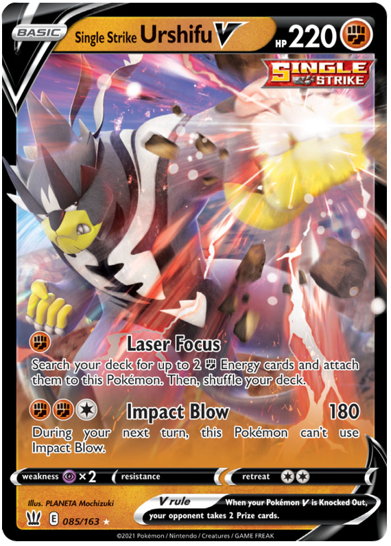 Single Strike Urshifu V (085/163) [Sword & Shield: Battle Styles] | Jomio and Rueliete's Cards and Comics