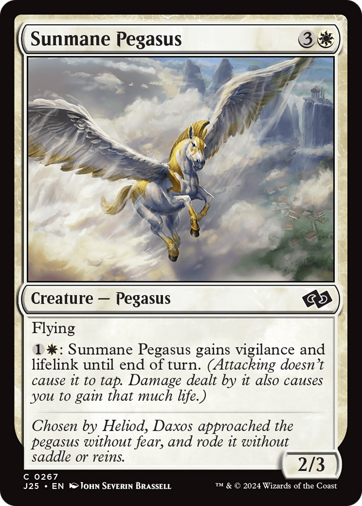 Sunmane Pegasus [Foundations Jumpstart] | Jomio and Rueliete's Cards and Comics