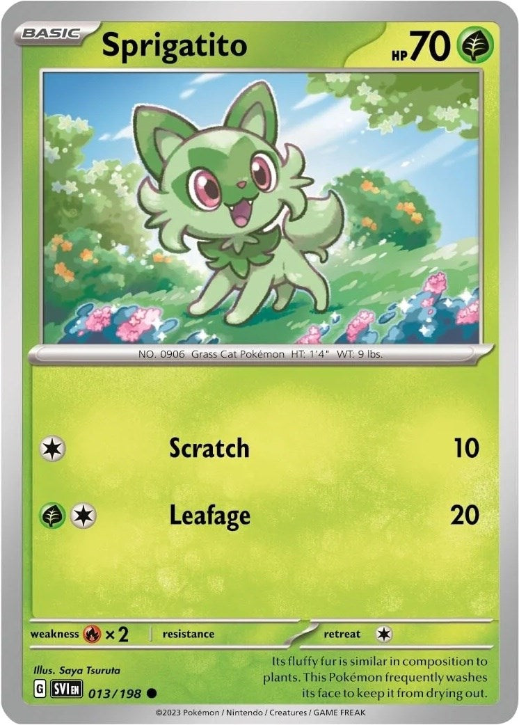 Sprigatito (013/198) (Paldea Collection) [Scarlet & Violet: Base Set] | Jomio and Rueliete's Cards and Comics