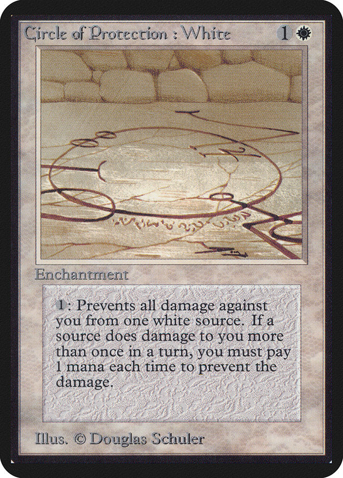 Circle of Protection: White [Alpha Edition] | Jomio and Rueliete's Cards and Comics